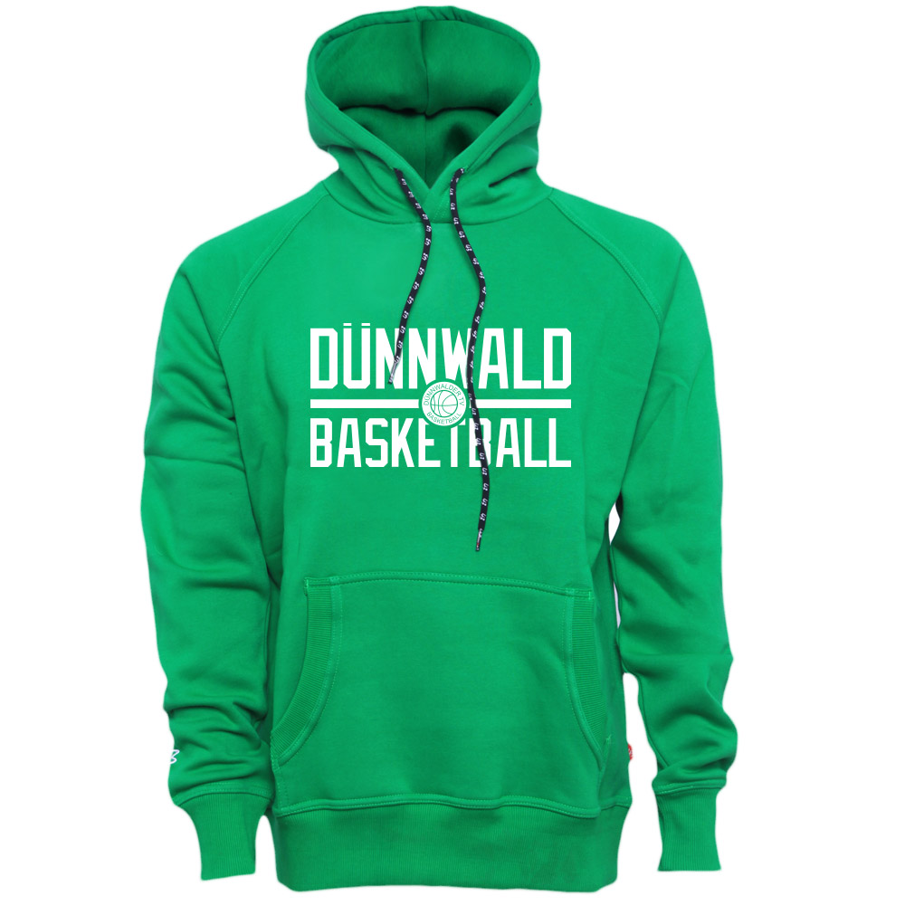  Dünnwald City Basketball Kapuzensweater grün –  Dünnwald City Basketball Kapuzensweater grün